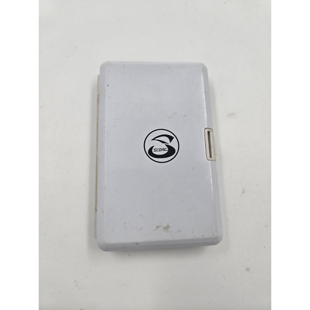 Score Nintendo DS Lite Game Card Storage Case White Holds 3 Games and 1 Stylus